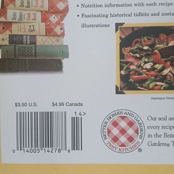 Better Homes and Gardens Cookbook - All-Time Favorites Soft Cover 2001 - Picture 7 of 8